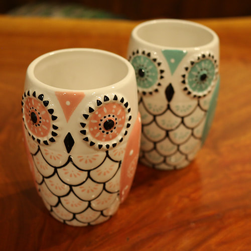 owl mug cup for sale at the owl cafe harajuku