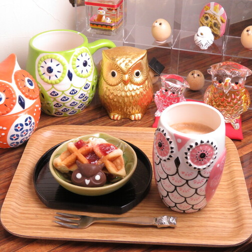 owl cafe harajuku foods cake&drinks