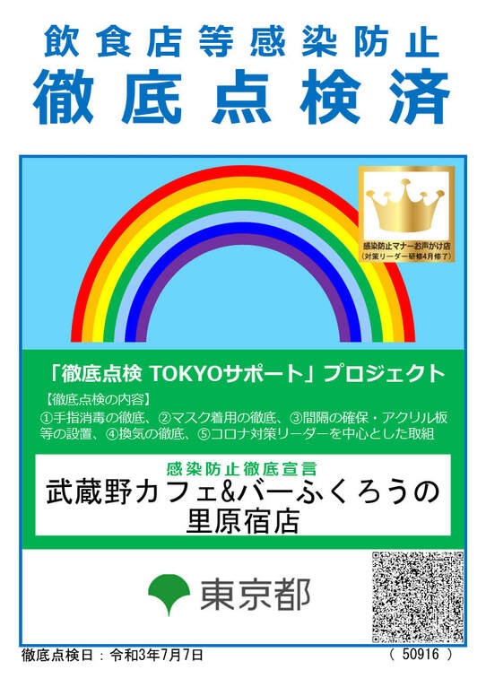 covid-19 infection preventionlicensed by Tokyo Metropolitan Government
